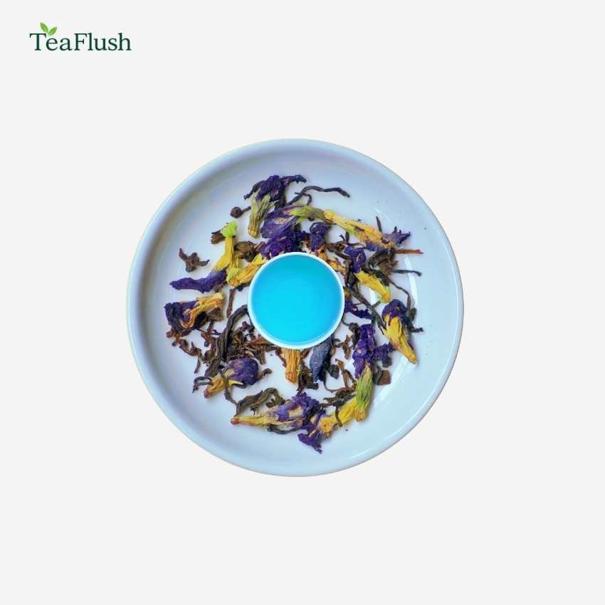 blue tea loose leaf and colour blue tea loose leaf and colour