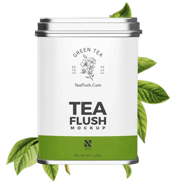 tea flush tea can